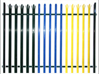 Multi-coloured palisade